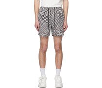 Black & White Check Out Shorts