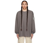 Gray Patch Long Sleeve T-Shirt