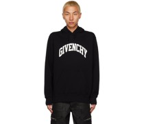 Black Printed Hoodie