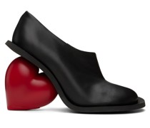 Black Mini Love Faux-Leather Boots