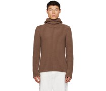 Brown Rib Hoodie