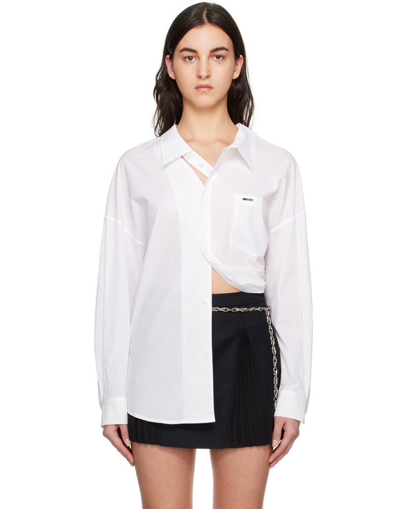 lesugiatelier Damen White Cutout Cutting