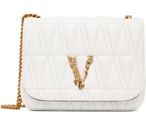White Virtus Quilted Evening Bag