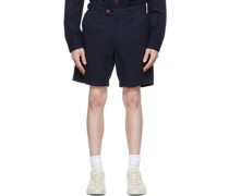 Navy Cotton Shorts