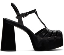 Black Party Heeled Sandals