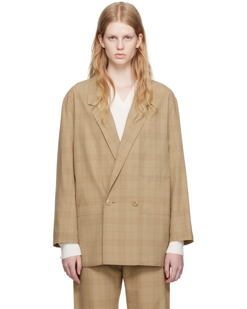 Christophe Lemaire Damen Brown Workwear Blazer