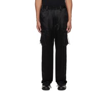 Black Lined Cargo Pants