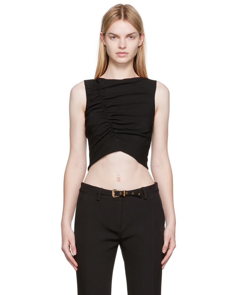 Versace Damen Black Medusa Tank Top