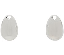 Silver Tiny Egg Stud Earrings