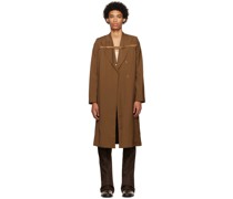 Brown Belt Trench Coat