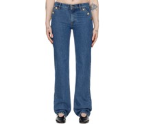 Blue Classic Straight Jeans