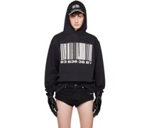Black Big Barcode Hoodie