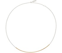 Gold & Silver #7712 Round Snake & Ball Chain Necklace