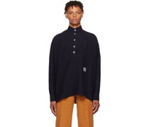 Navy Linen Shirt