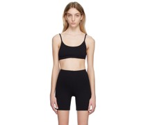 Black Outdoor Basics Scoop Neck Bralette