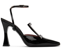 Black Maxi Aster Mules