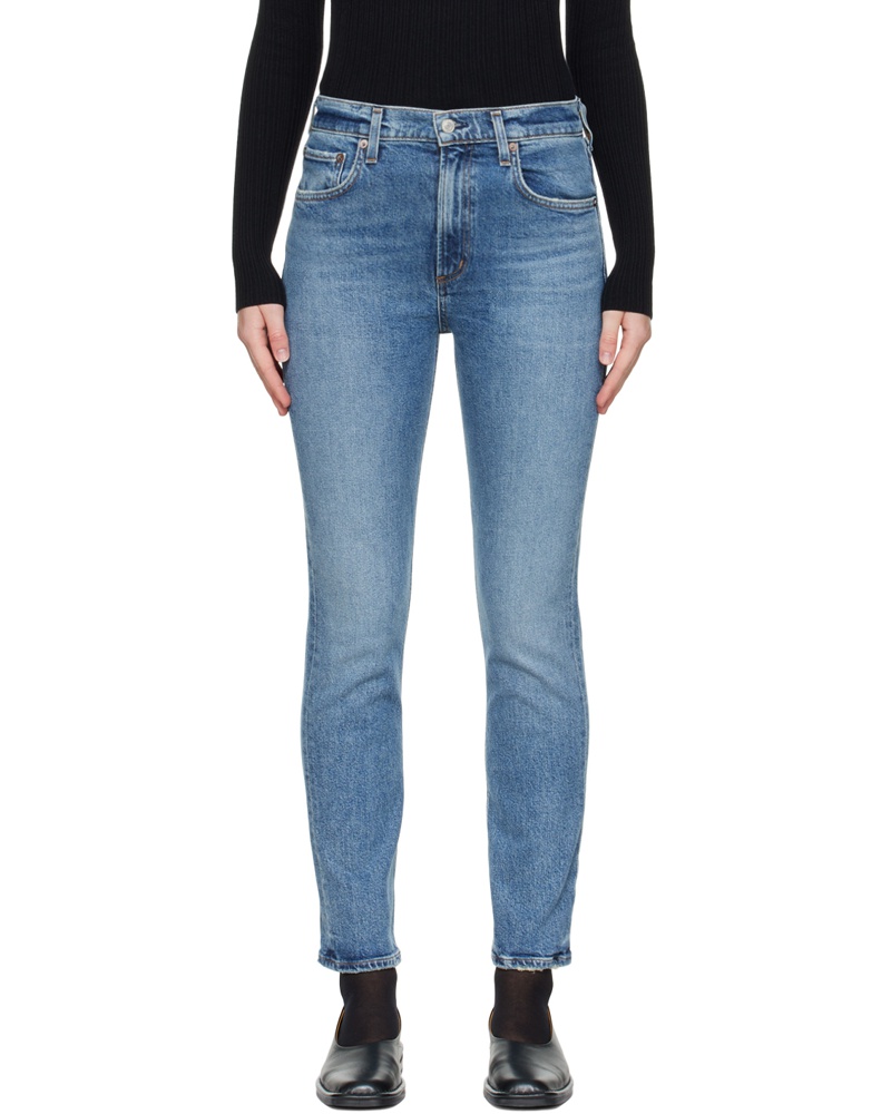 AGOLDE Damen Blue Merrel Jeans