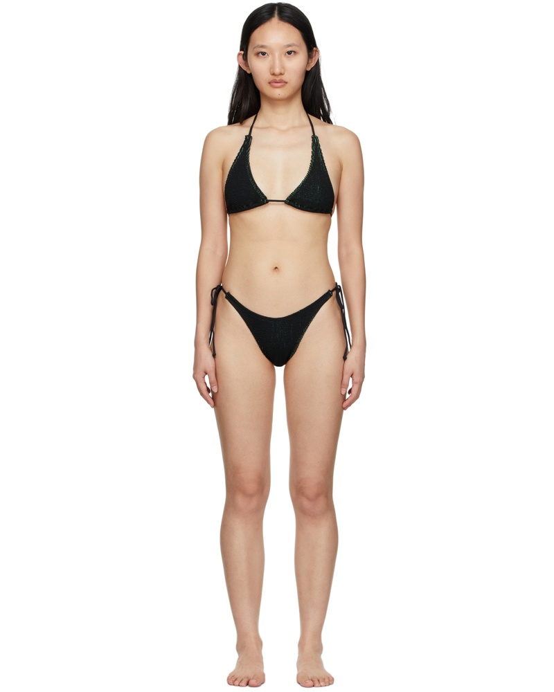 bond-eye Damen Black & Green Sofie/Serenity Bikini