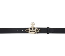 Black Line Orb Buckle Belt