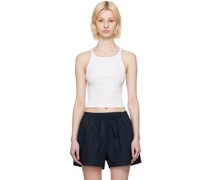 White Essential String Tank Top