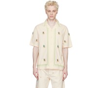 Off-White Embroidered Shirt