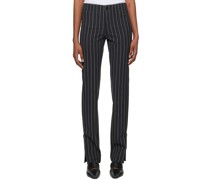 Gray Pinstripe Trousers