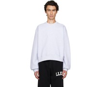 SSENSE Exclusive Gray Embroidered Sweatshirt