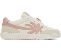 White & Pink Palm Beach University Sneakers