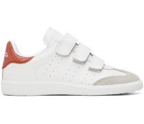White & Orange Sneakers