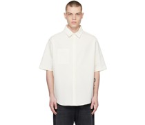 Off-White Spread Collar Shirt
