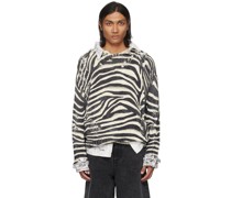 Black & White Zebra Sweater