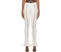 White Flarry Trousers
