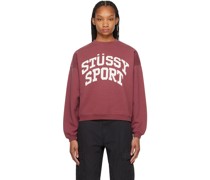 Burgundy Big Crackle 'Sport' Sweatshirt