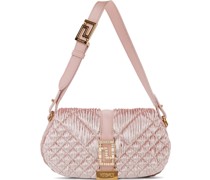 Pink Greca Goddess Velvet Mini Bag