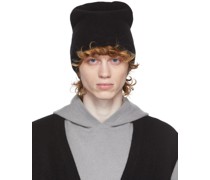 Black Cashmere Beanie