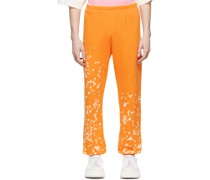Orange Cotton Lounge Pants