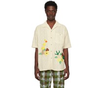 White Floral Shirt