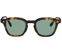 Tortoiseshell & Green Cognac Sunglasses