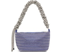 Blue & Silver Phone Cord Bag
