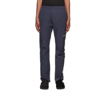 Navy Paneled Track Pants