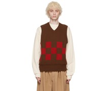 Brown Checked Vest1