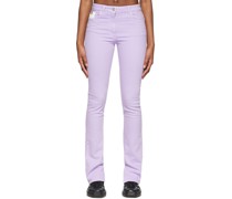 Purple Cotton Jeans