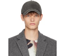 Black Distressed Cap