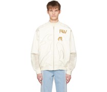 White Phoenix Bomber Jacket
