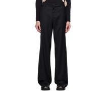 Black Four-Pocket Trousers
