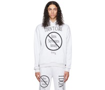 Gray 'I Don't Care' Hoodie
