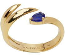 SSENSE Exclusive Gold & Blue Shard Ring