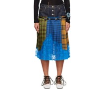 Multicolor Dia Midi Skirt