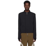 Black Waist Cutout Jacket