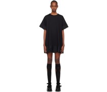Black A-Line T-Shirt Minidress
